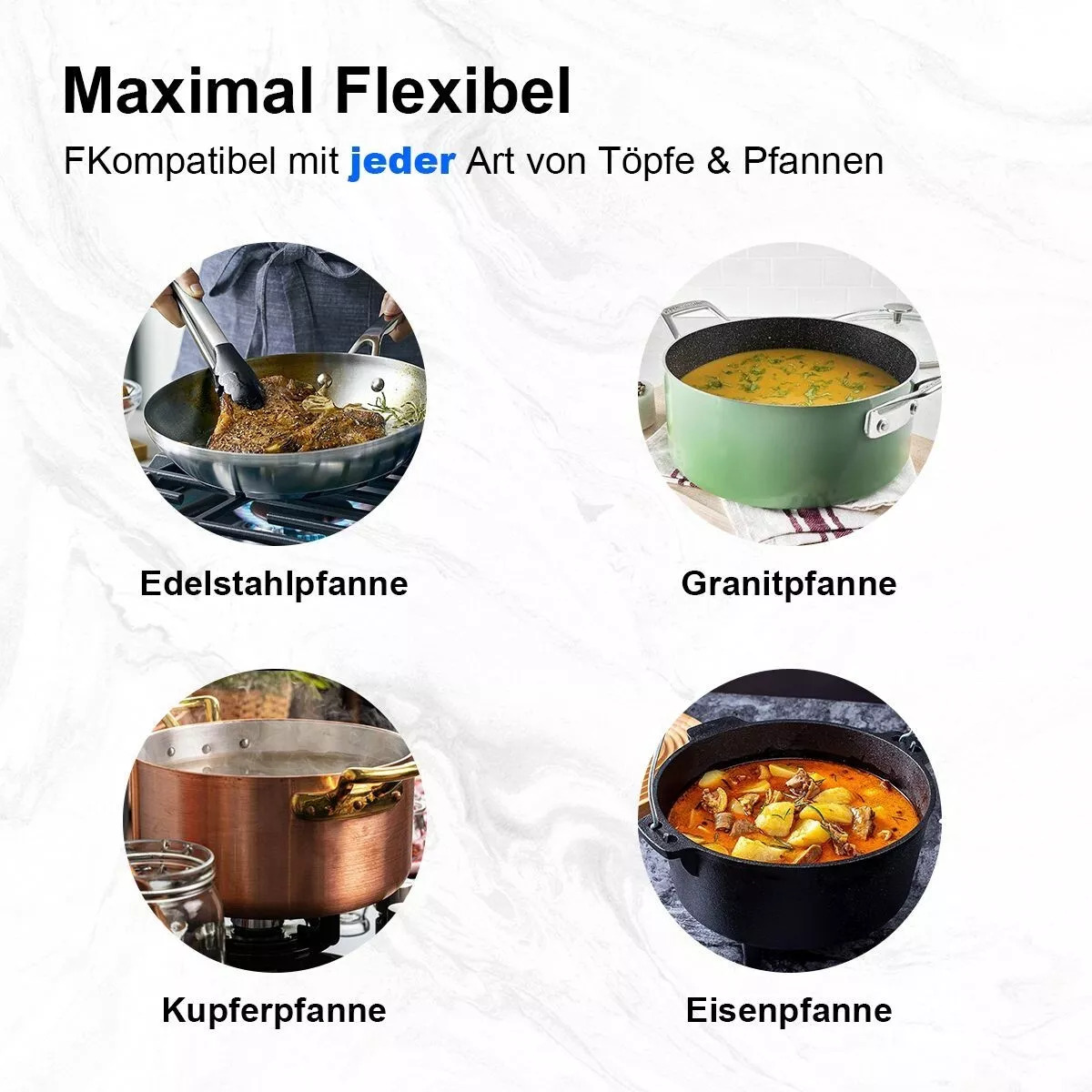 Topstrong 2-Brenner-Kochfeld aus Keramik und Glas, Erdgas-Propangas-Kochfeld YYEUGCT-B02