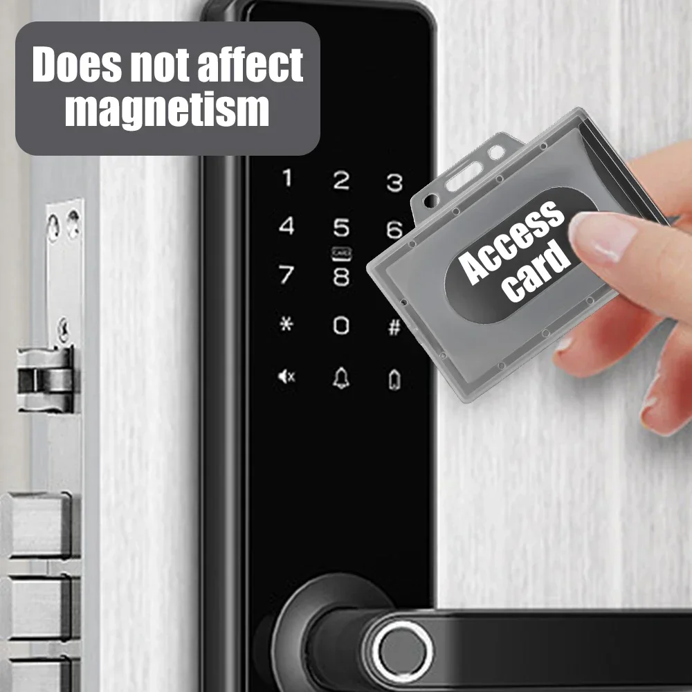 Custodia per carta trasparente Custodia protettiva multiuso Porta carte di credito bancarie per infermiere Permesso di lavoro Protezione anti-smarrimento