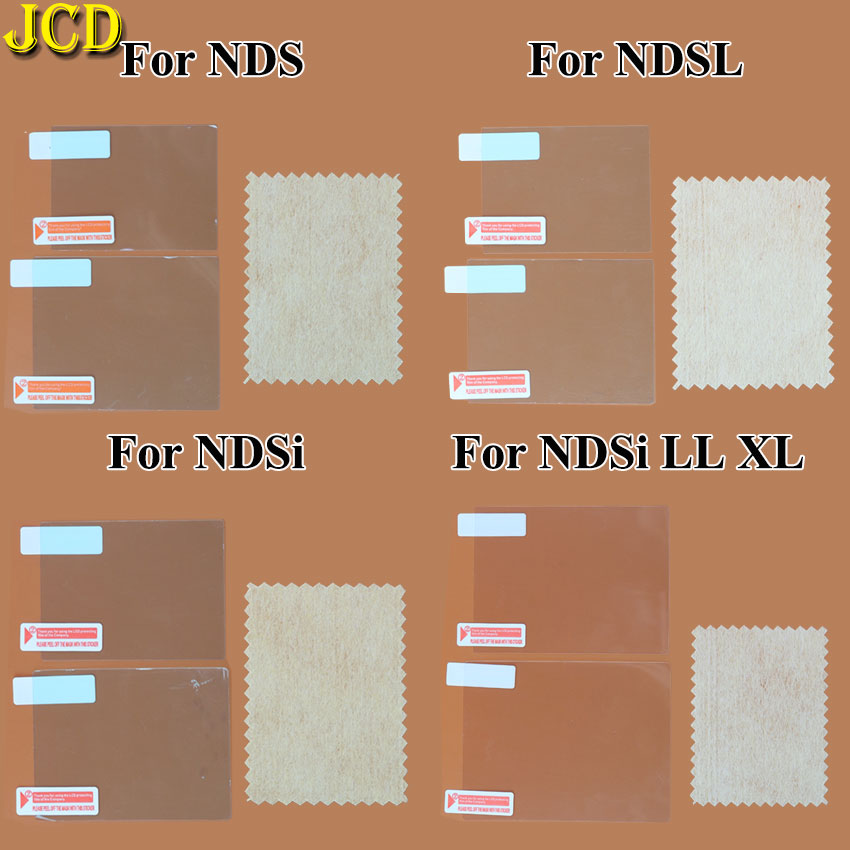 JCD クリア保護フィルム NDS DSi NDSi XL LL NDSL DS Lite トップ + ボトム液晶スクリーンプロテクター 2DS 3DS XL LL 新しい 3DSLL 3DSXL