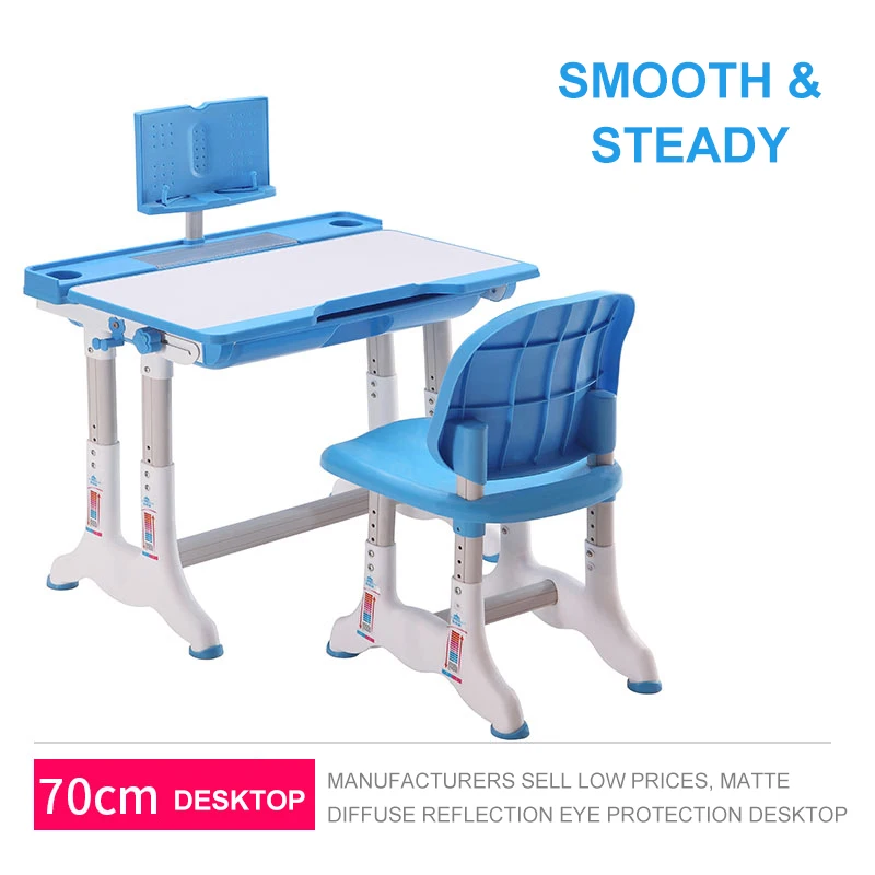 Cartoon Folding Lifting Plastic Kids Reading Pencil Table and Chair for Children Table and Chair Set for Kids TablesChildren's d