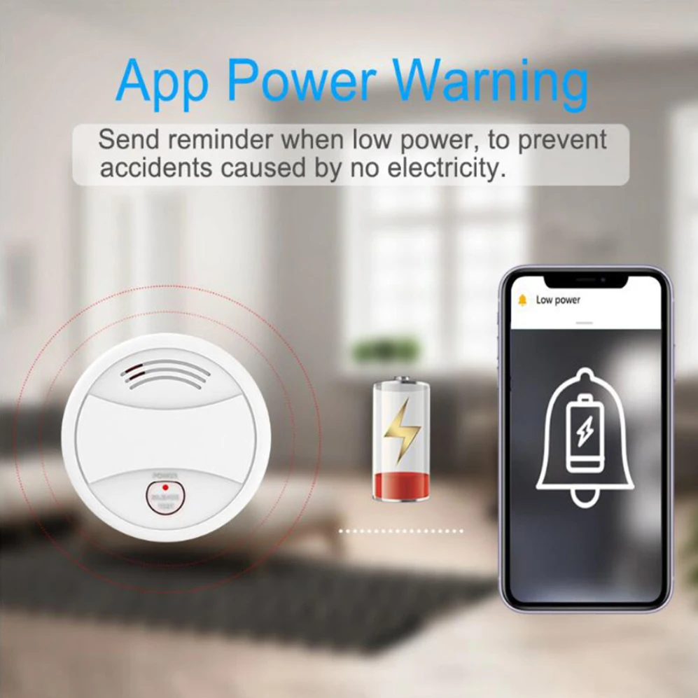 독립형 센서 누르기 앱 알림 스마트 홈 보안 타이밍 빨간색 Led 플래시 지원 Alexa Home Ifttt 80db