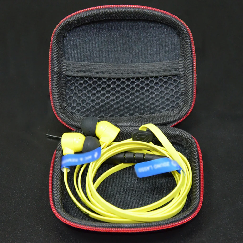 KZ Case Earphone Box Headphone Headset case Square Portable Compression Headset Storage case EVA Zipper Bag with Logo Organizer