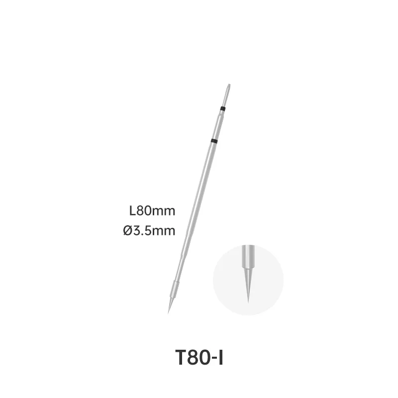 T80 T80P Tip Soldering Iron Tip T12 Soldering Station Tip Kits C245 Lead Free Heating Core Welding Tools T80-I KU K IS Tip