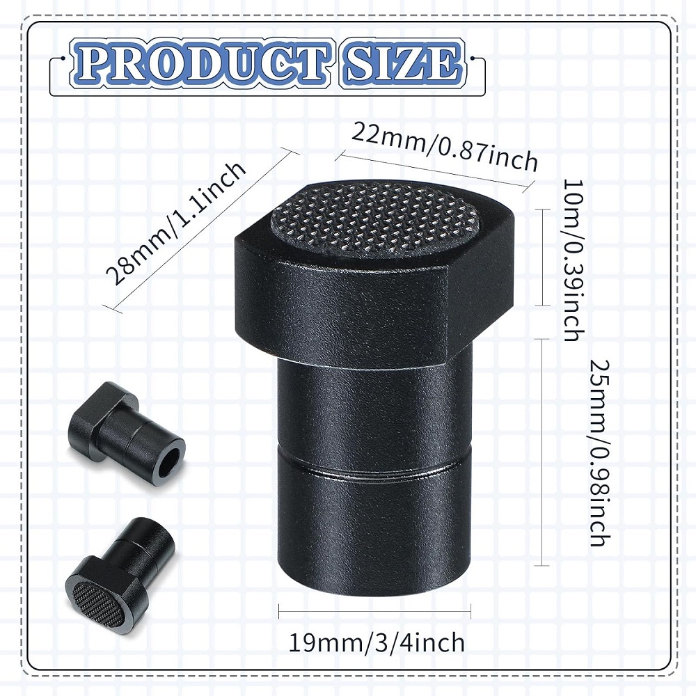 8 Pack Bench Dogs Bench Dog Clamp For 3/4 Inch Workbench Dog Hole With Non-Slip Pad Aluminum Alloy MFT stops (19mm)