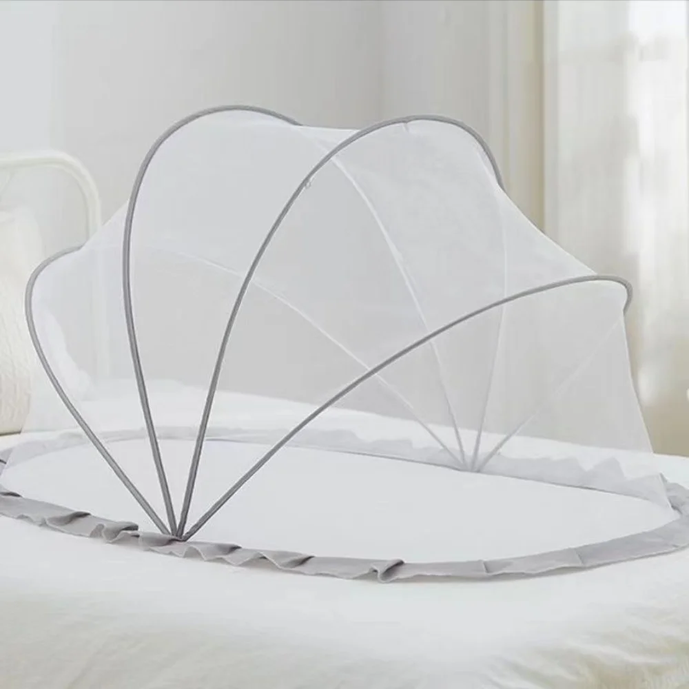 Nuovo letto pieghevole zanzariera unded accessori per bambini baldacchino per bambini yurta parasole in plastica copertura per zanzare