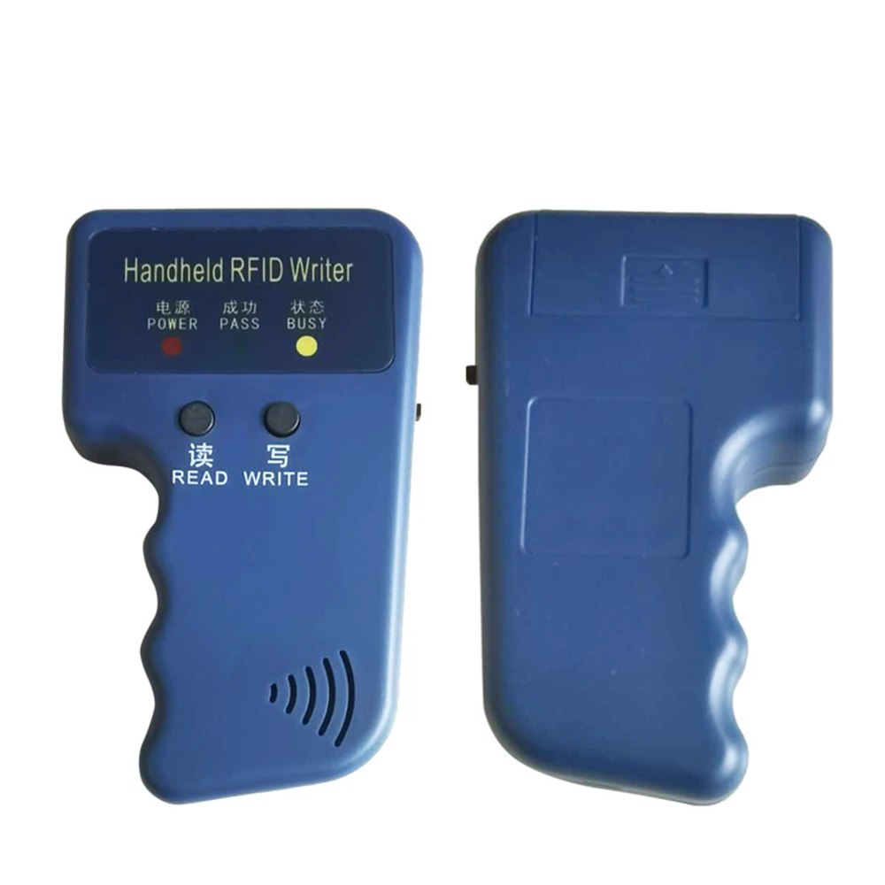 Handheld 125KHz RFID Duplicator Card Reader EM4100 Copier Writer Video Programmer T5577 Rewritable ID Keyfobs EM4305 Tags Card