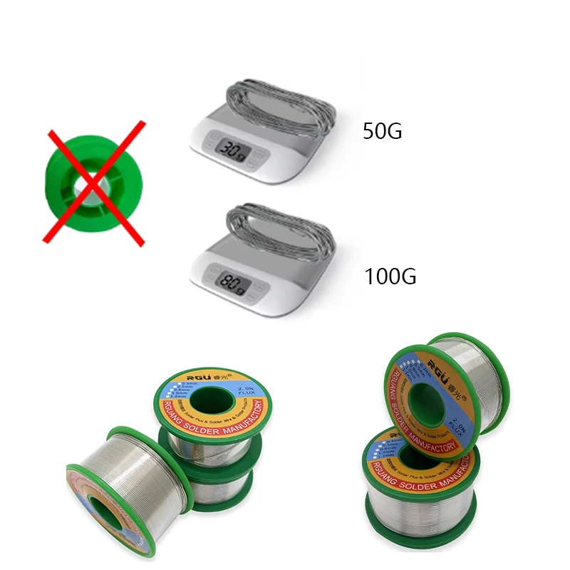 Lead-free low temperature solid core Tin Sn42Bi58 low melting point 138 degrees solder wire Soldering Tin (No Soldering flux)