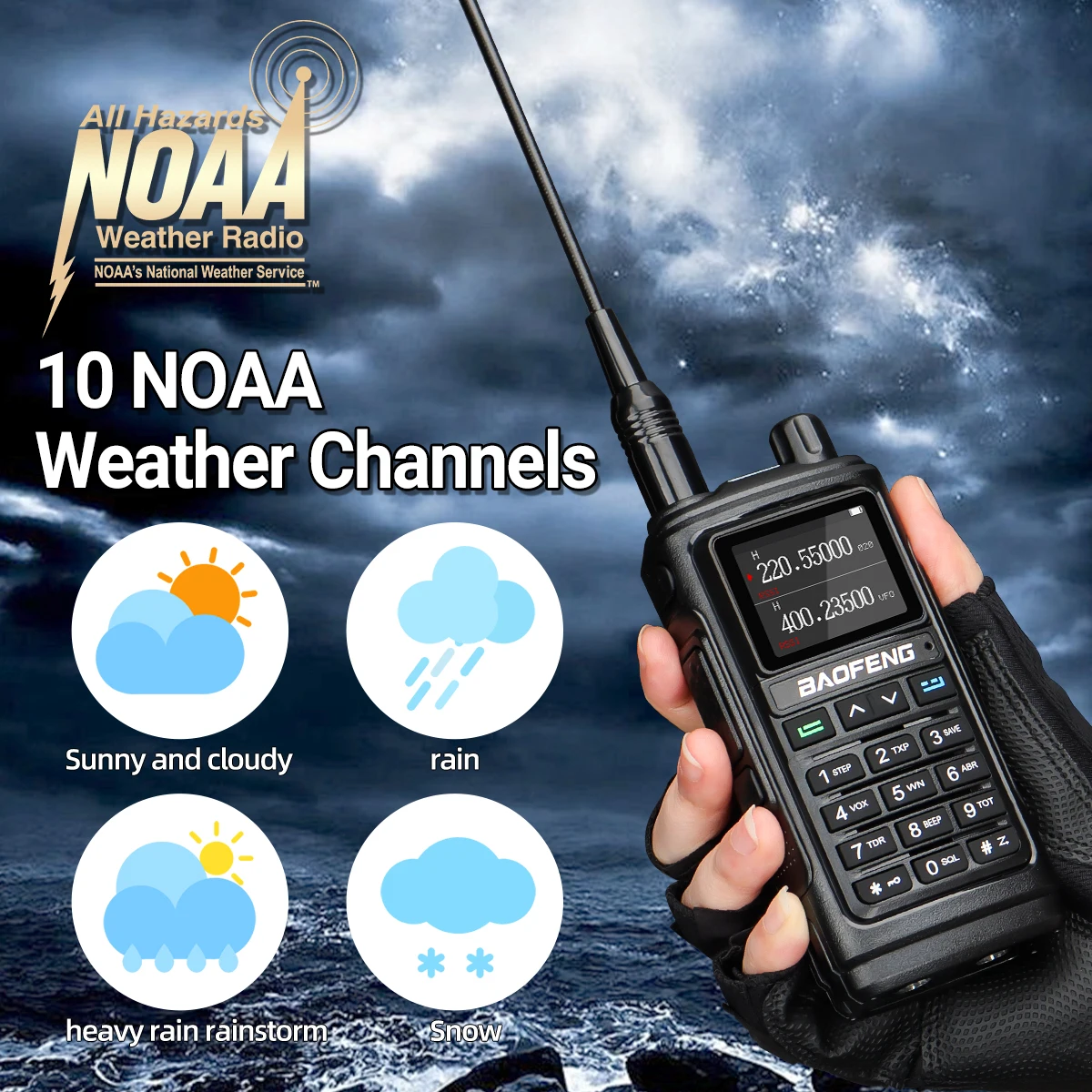 Baofeng UV-17 Pro V2 Walkie Talkie Tri Band Wireless Copy Frequency Long Range leistungsstarke Typ-C UV-5R UV-21 Pro Ham Two Way Radio