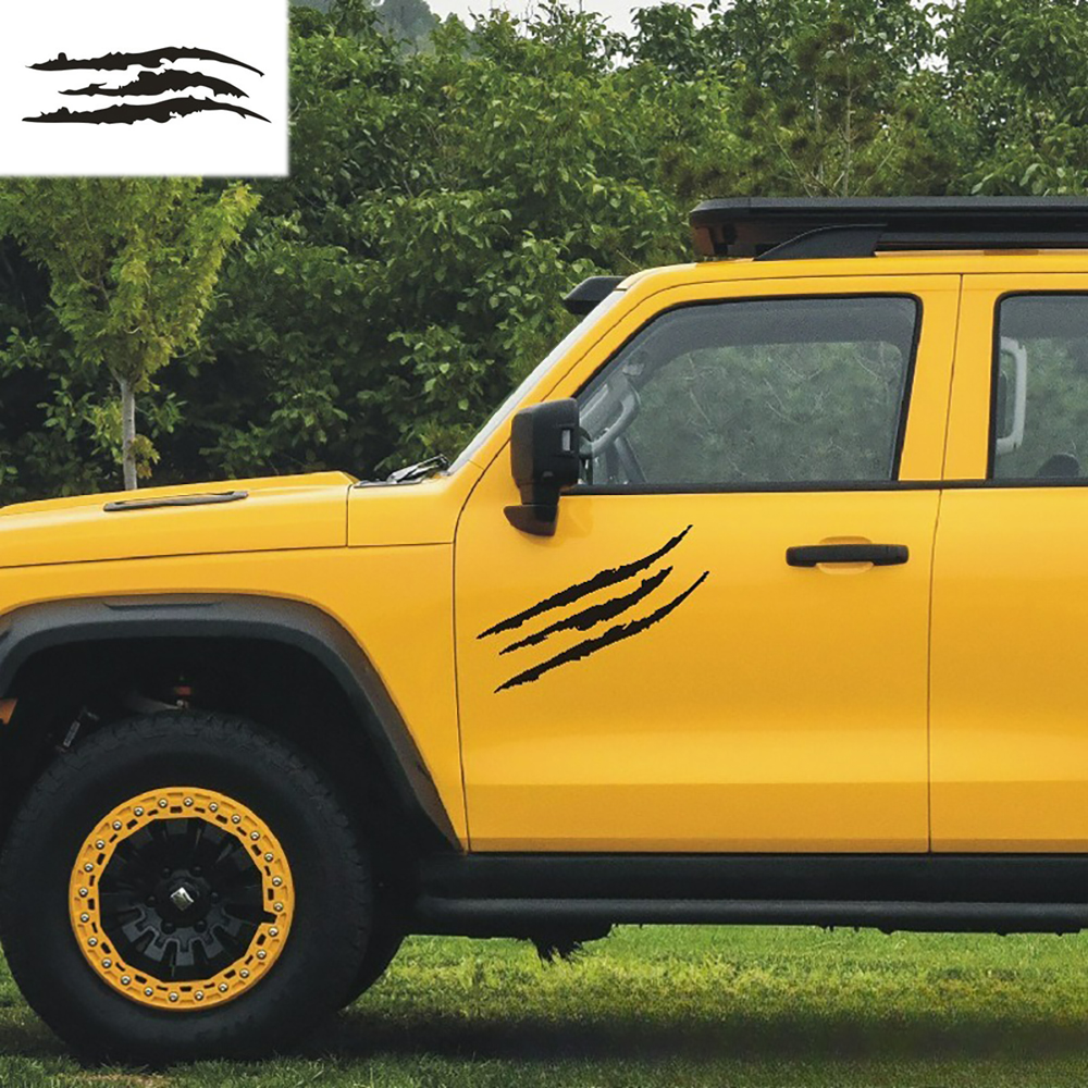 Adesivo de carro reflexivo monstro garra zero listra marcas farol decalque auto exterior à prova dwaterproof água decalque do vinil acessórios do carro