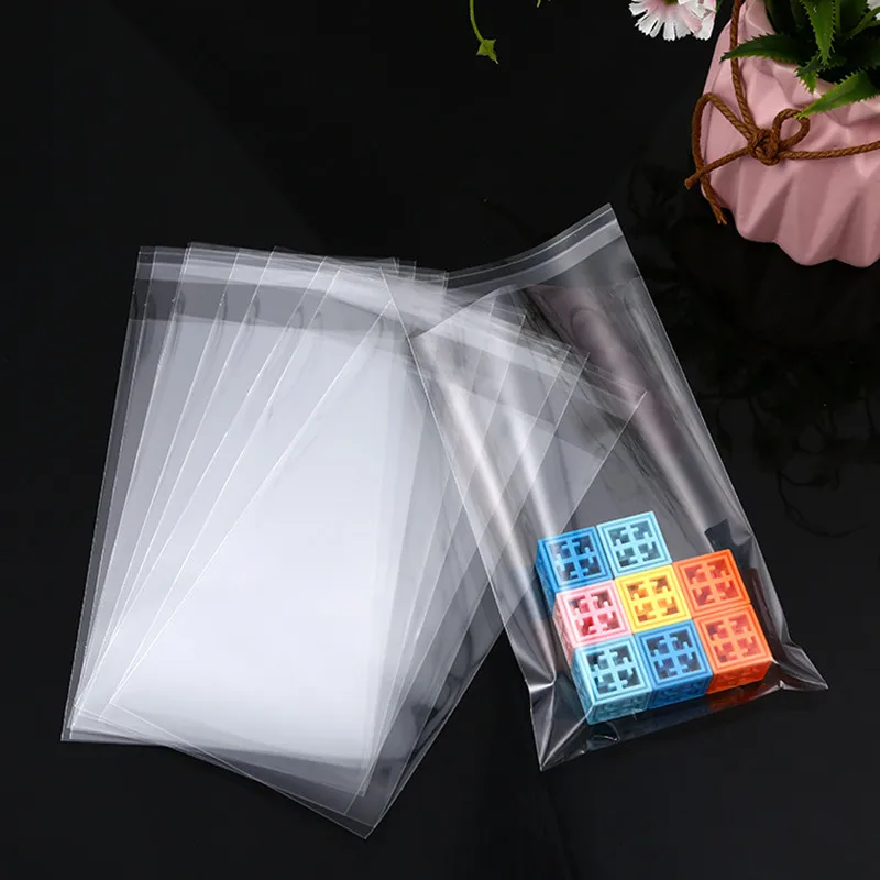 Bộ 100 Nhiều Trong Suốt Size Tự Dính Cello Cellophane Túi Tự Se Nhỏ Túi Nhựa Cho Kẹo Đóng Gói Có Thể Thu Hồi Lại Được túi