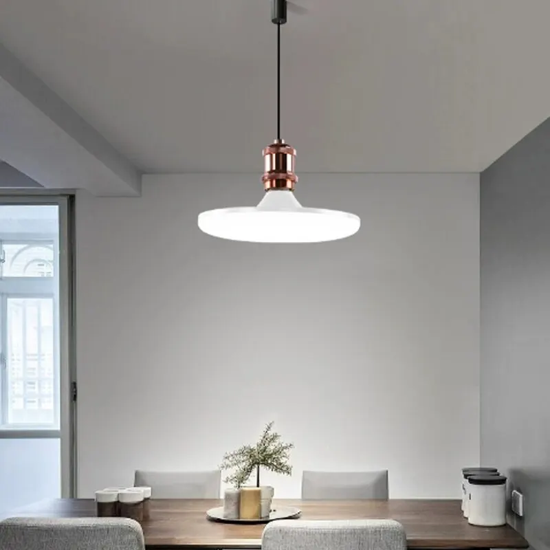 Flying Saucer Light E27 220v 15W LED Bulb Base Household Energy Saving Lamp Indoor Lighting Ceiling Lamp