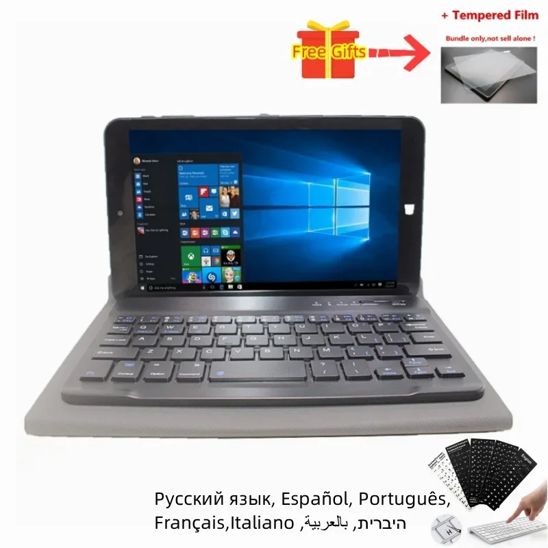 Windows 10 แท็บเล็ต 8 นิ้ว 64 บิต 8GB RAM 128GB ROM Intel Atom x5-Z8300 Quad Core CPU 1280 x 800IPS กล้องคู่