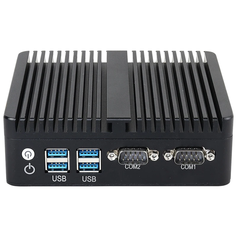 Fanless Industrial Mini PC Intel Celeron N5095 2x COM RS232 2x Gigabit Ethernet 4xUSB WiFi Support Windows Linux OpenWrt