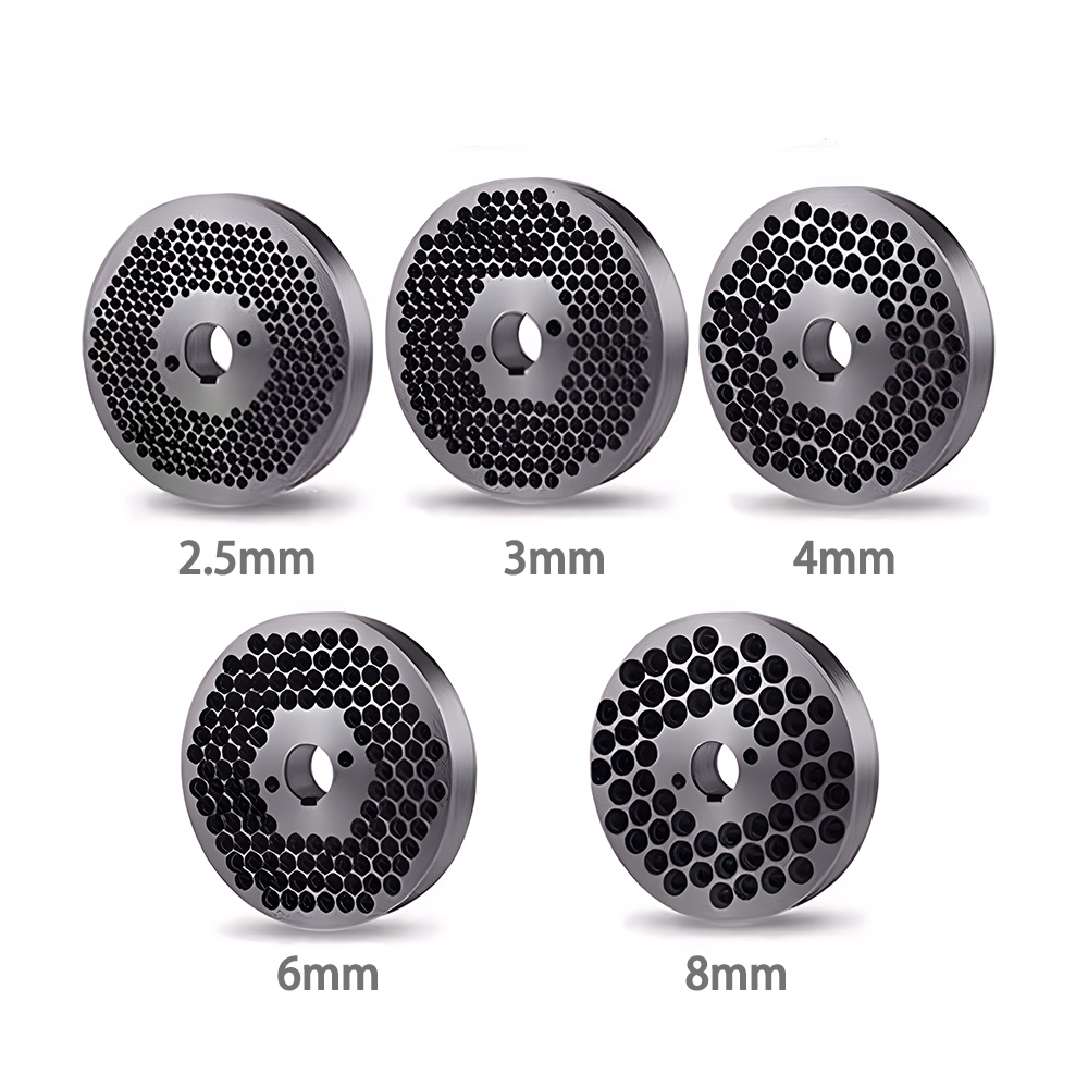 Feed Pellet Grinding Machine, Moagem de partículas pequenas, Pressure Plate, Acessórios para máquinas, Abertura, 150 Type, 2.5mm