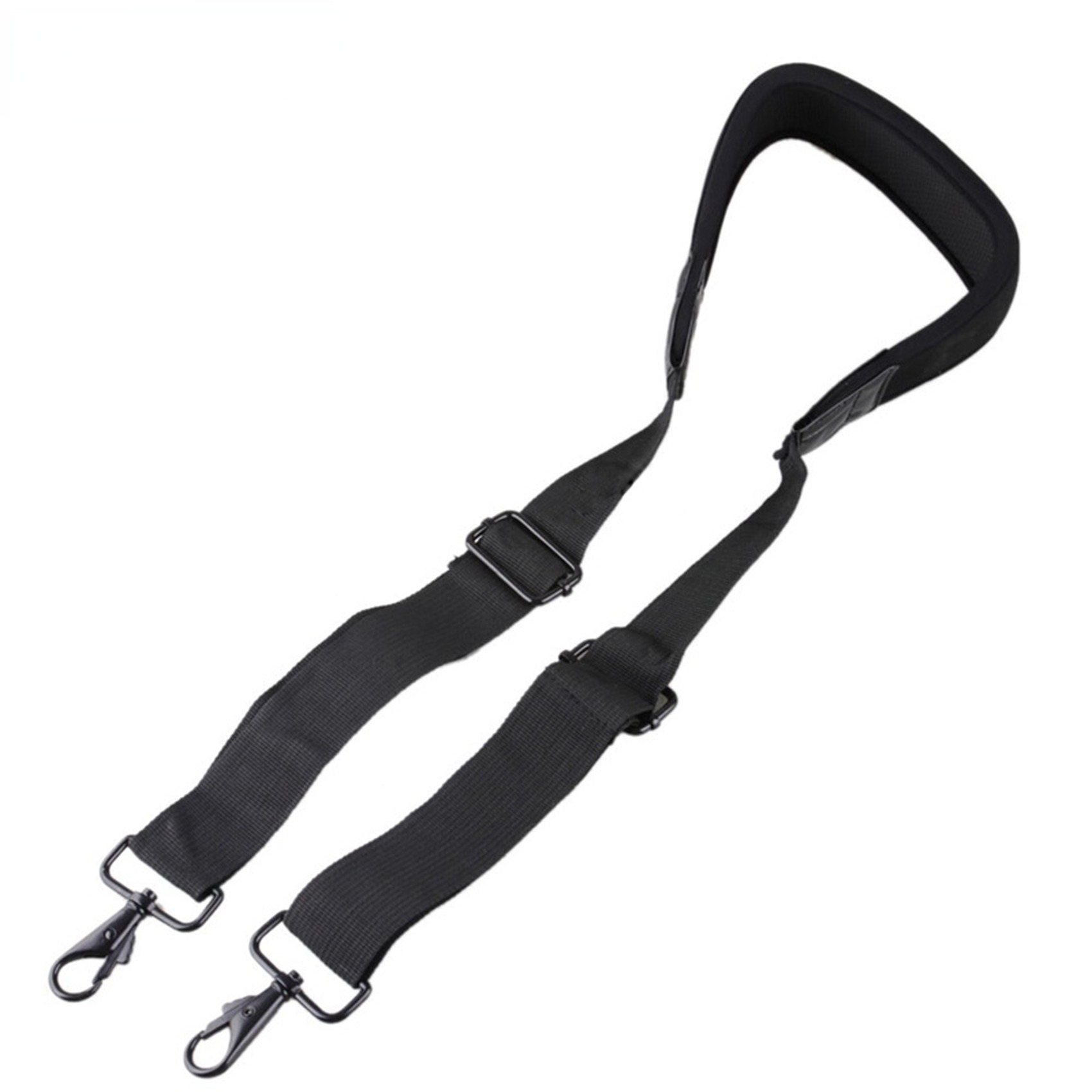 Correa ajustable para bolso de hombro con ganchos dobles, bolsa estabilizadora para cámara de ordenador portátil, Canon, Nikon, color negro