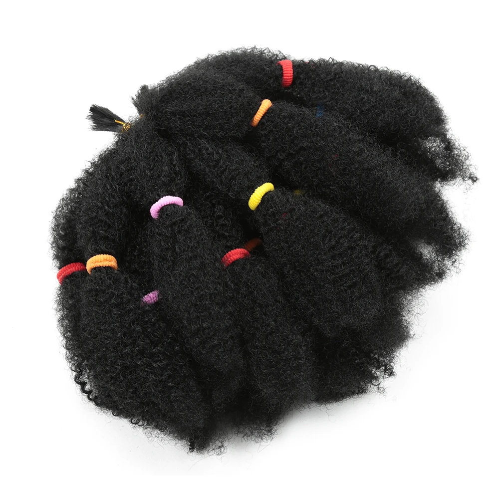 12 Zoll synthetisches Ombre-Flechthaar Afro Kinky Bulk Braids Bug Brown Color Curly Crochet Braids Haarverlängerung