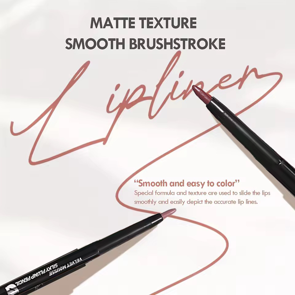 Waterproof Matte Lip Liner Pencil, 5 Colors,Long-Lasting,Smudge-Proof,Lip Contour & Highlight,Safe for All Skin Types,Unisex Use