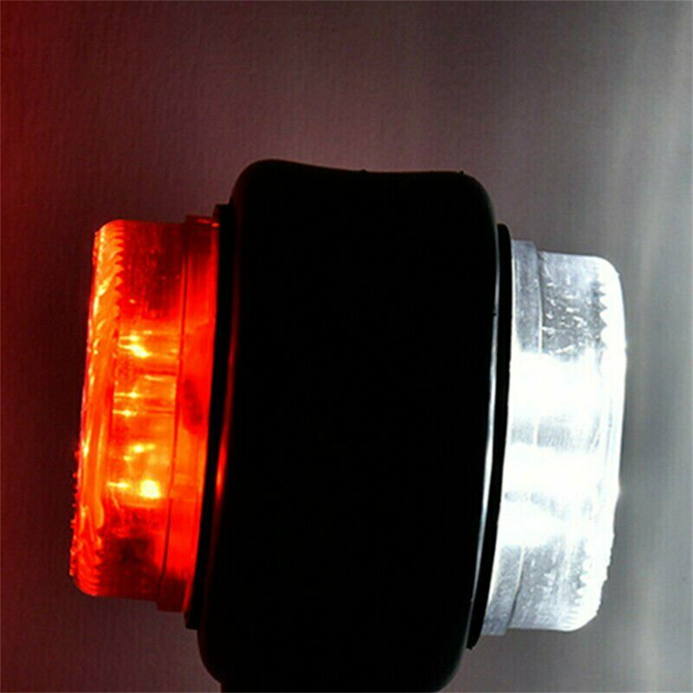 2xLED サイドアウトラインストークマーカーライトランプサイドマーカーライトトレーラートラックカーバンランプ 12-24V