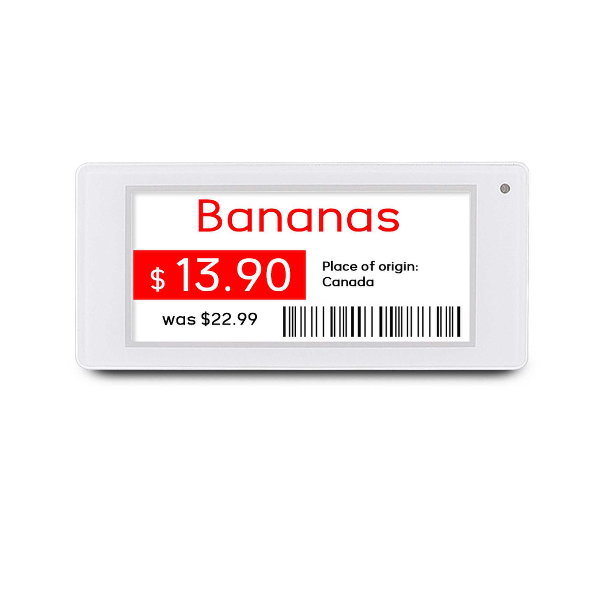2025 Top Sale Standalone Mobile update ESL Epaper Eink Electronic Shelf Label for Grocery