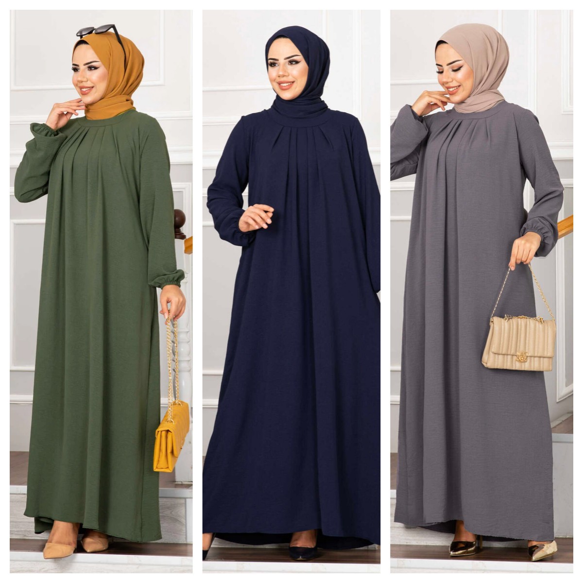Mulheres eid vestido muçulmano ramadan marrocos plissado vestidos de festa dubai kaftan islam vestidos árabe longo robe sólido abaya modesto