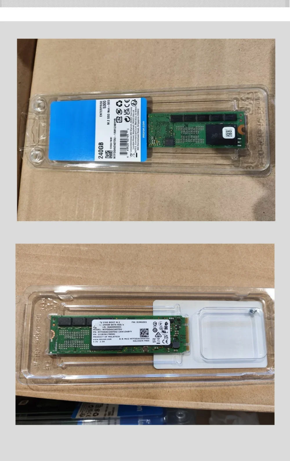 for MICRON/Micron 5300BOOT 240G M.2 SATA 2280 Solid State Drive MTFDDAV240TDU5300 Boot Brand New Original Suitable