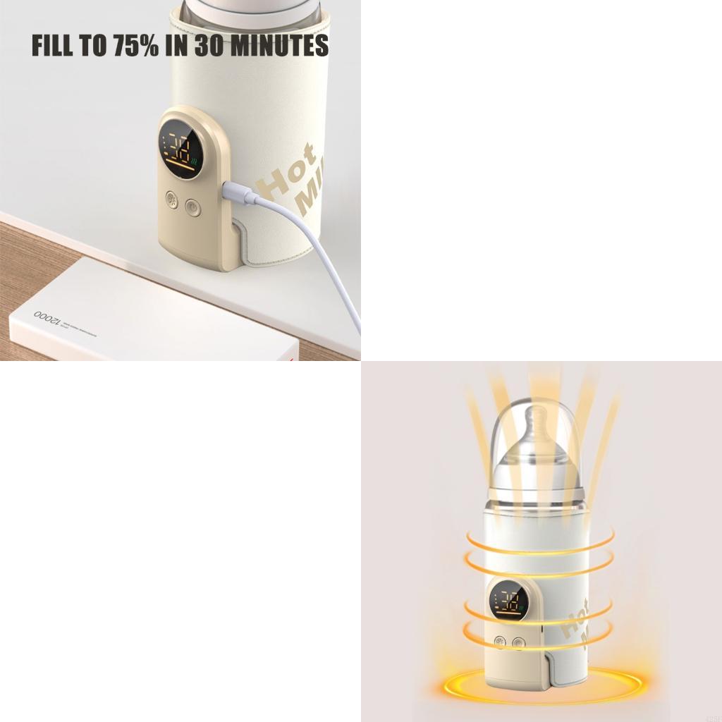 Manga bebê inteligente Aquecedor garrafa garrafa garrafa garrafa 6 pontos 6 anos temp 425f
