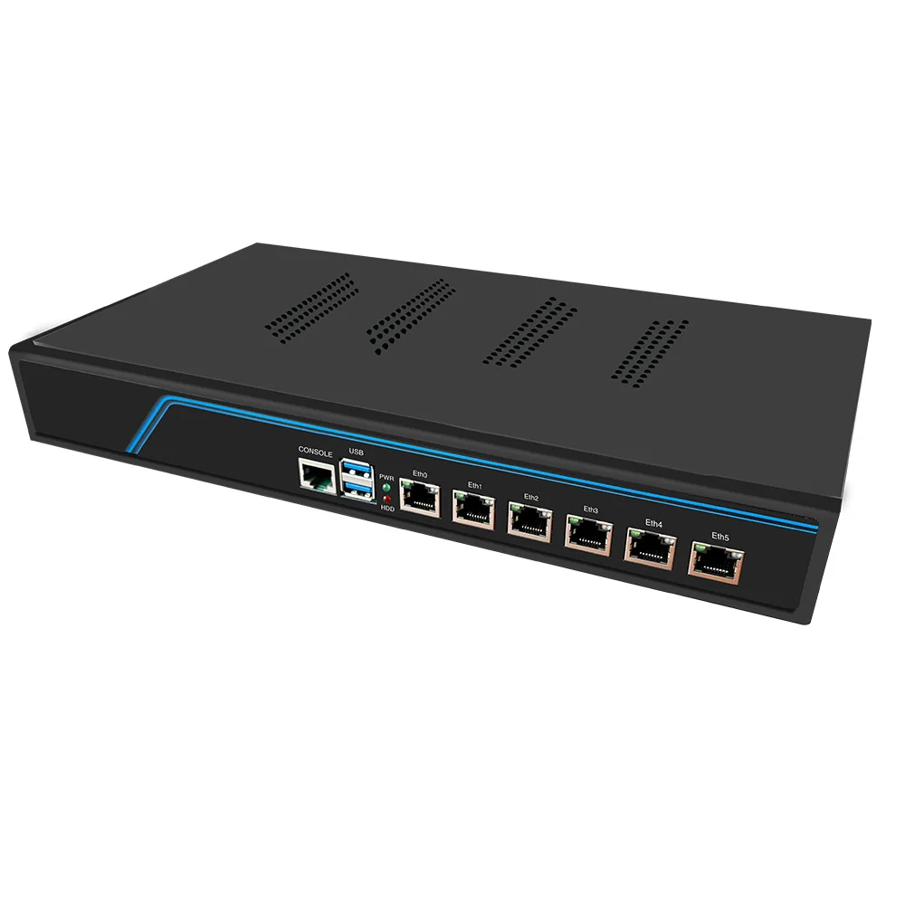 OptiLinkX 2,5G enrutamiento suave Intel i226 protección contra rayos MINIPC i3/i5/i7 6*2,5G enrutador de red Ethernet cortafuegos ordenador