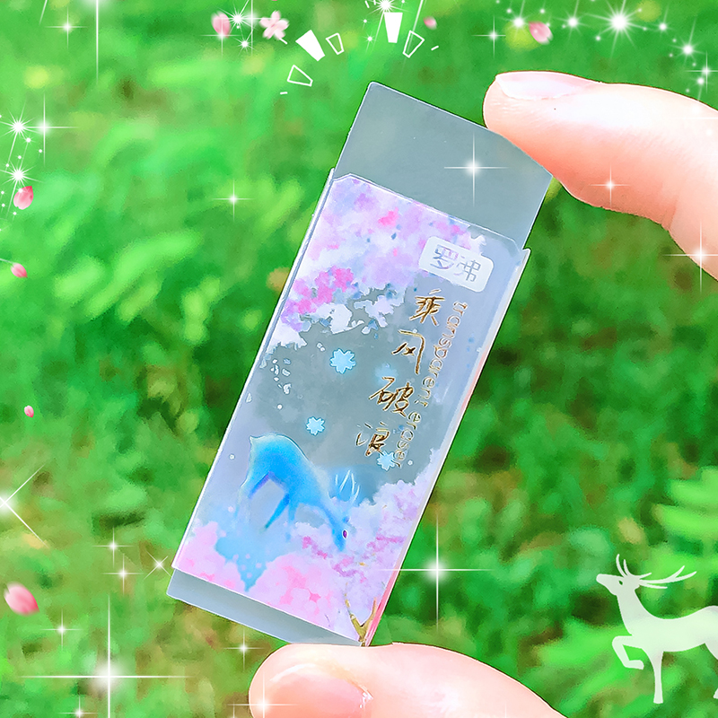 Kawaii ความงามรายการเครื่องเขียนโรงเรียนครูของขวัญอุปกรณ์สํานักงานห้องเรียน back to school ดอกไม้ยางยางลบโปร่งใส