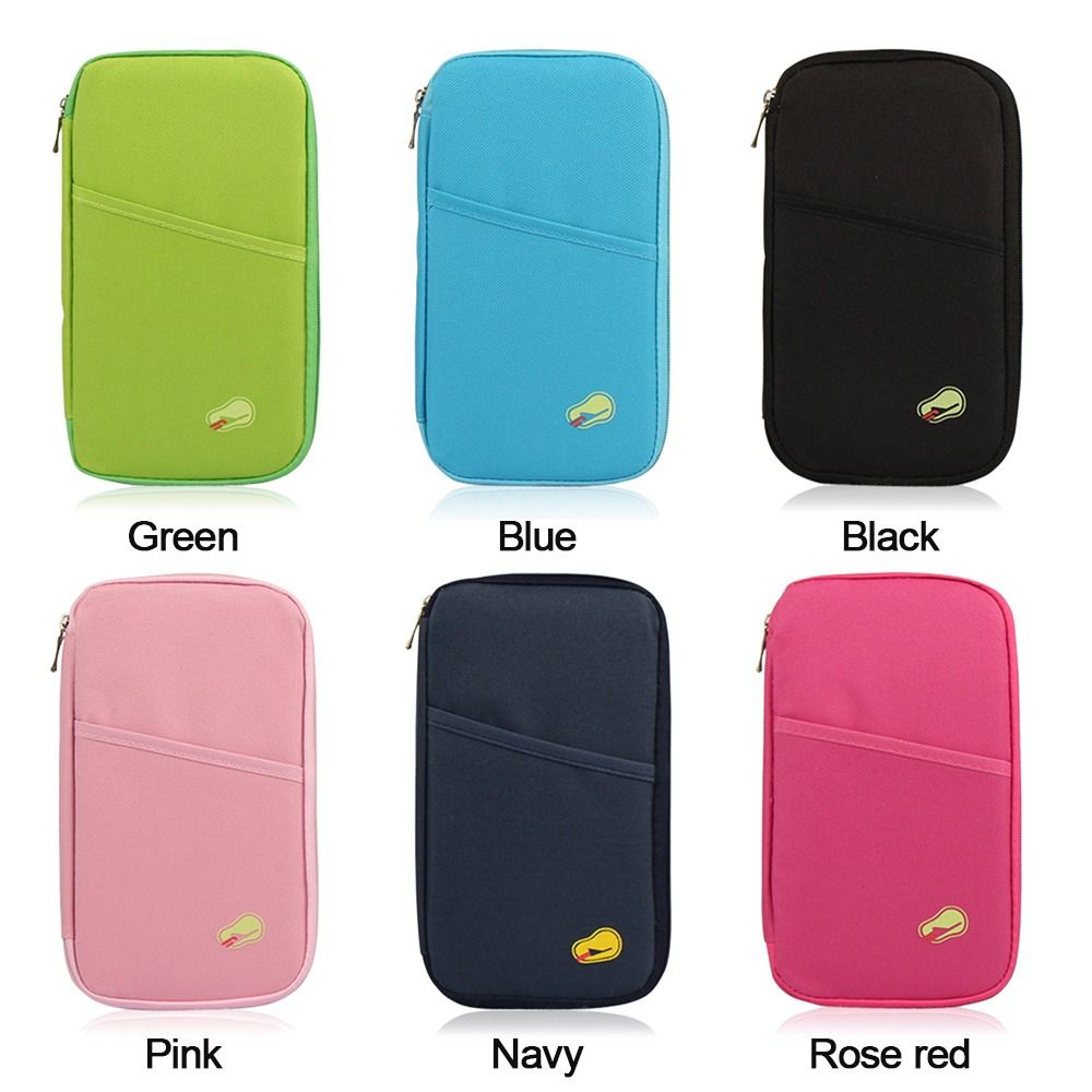 Travel Accessories Zipped Case Purse, Wallet Bag, Travel Organizer, Credit Card Storage, Passaporte, Document, Tickets Holder