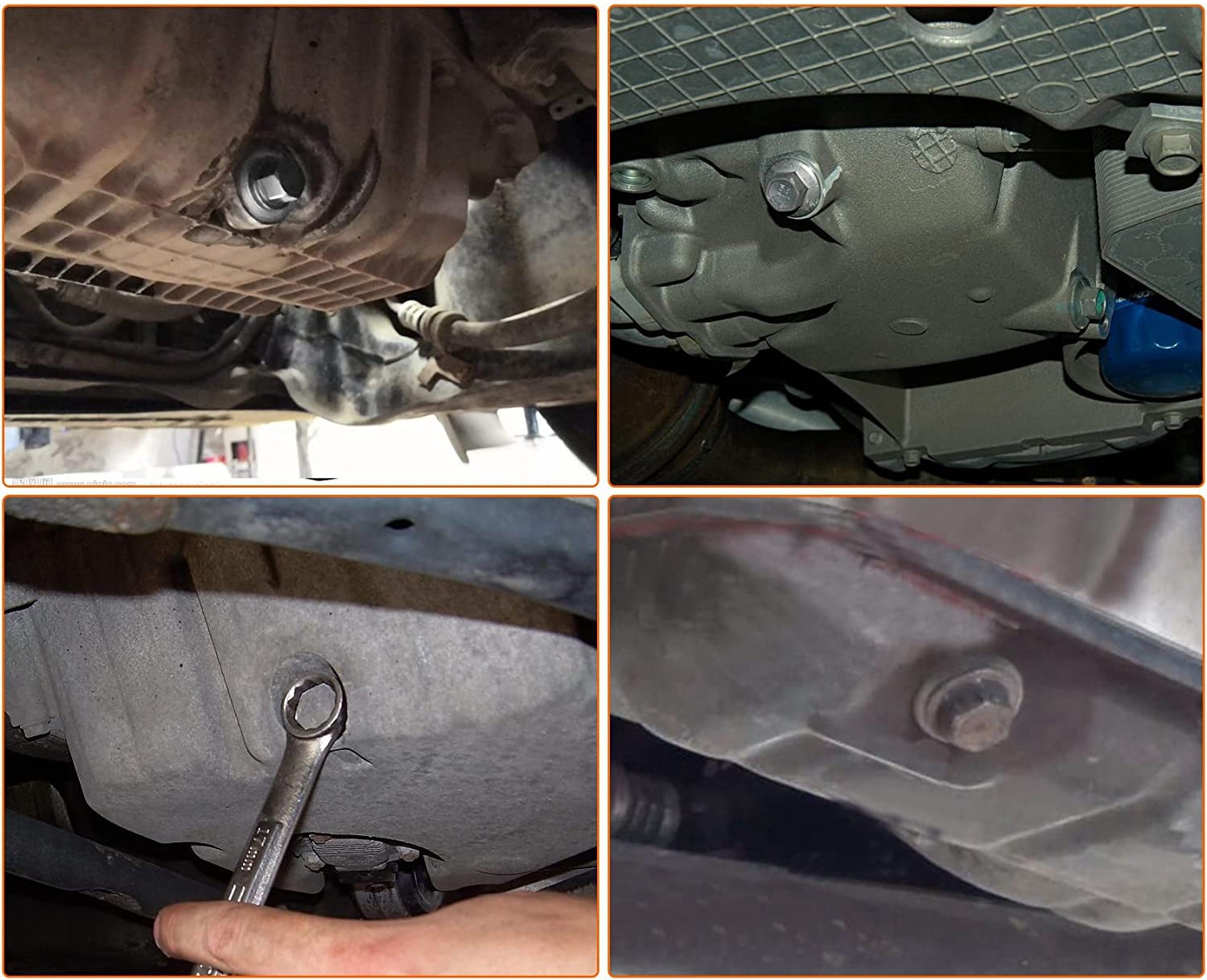 Tapón de drenaje de aceite magnético, tuerca de sumidero, caja de cambios de aleación de aluminio, m12x1.25, M16x1.5, M18x1.5