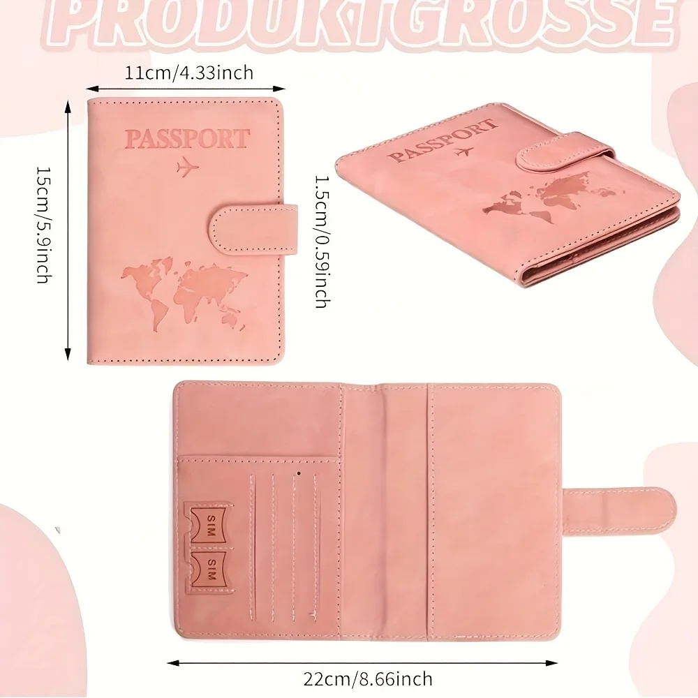Capa de passaporte personalizada, capa de passaporte com nome gravado com monograma, porta-passaporte, presente de padrinho de dama de honra de casamento
