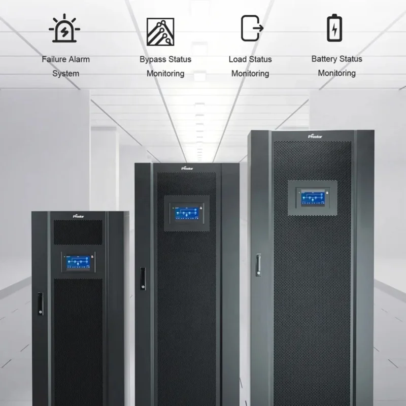Próstar 60KVA 48KW Digital UPS trifásico longo tempo de backup UPS com bateria externa