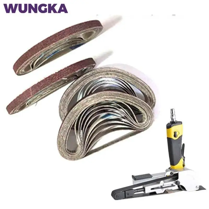 10 Chiếc 330*10Mm/453*15 Chà Nhám Thắt Lưng P40 - P1000 Nhám Màn Hình Ban Nhạc gỗ Mềm Mài Kim Loại Đánh Bóng