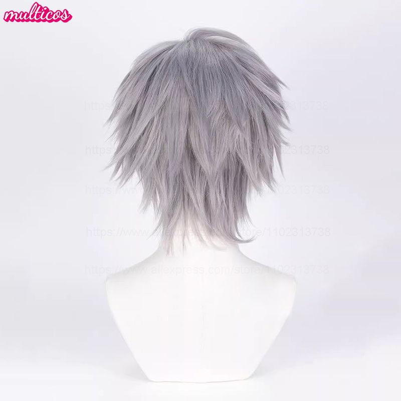 Till Cosplay Perücke Alien Bühne Cosplay Silber Grau Hitzebeständiges Haar Bühnenshow Conmic-Con Weihnachten Halloween Anime Perücken