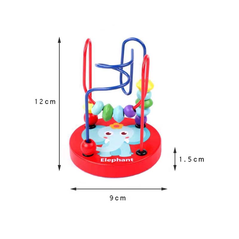 Bebê montessori brinquedo de matemática educacional crianças círculos grânulo fio labirinto montanha russa para crianças montessori brinquedos de madeira quebra-cabeças