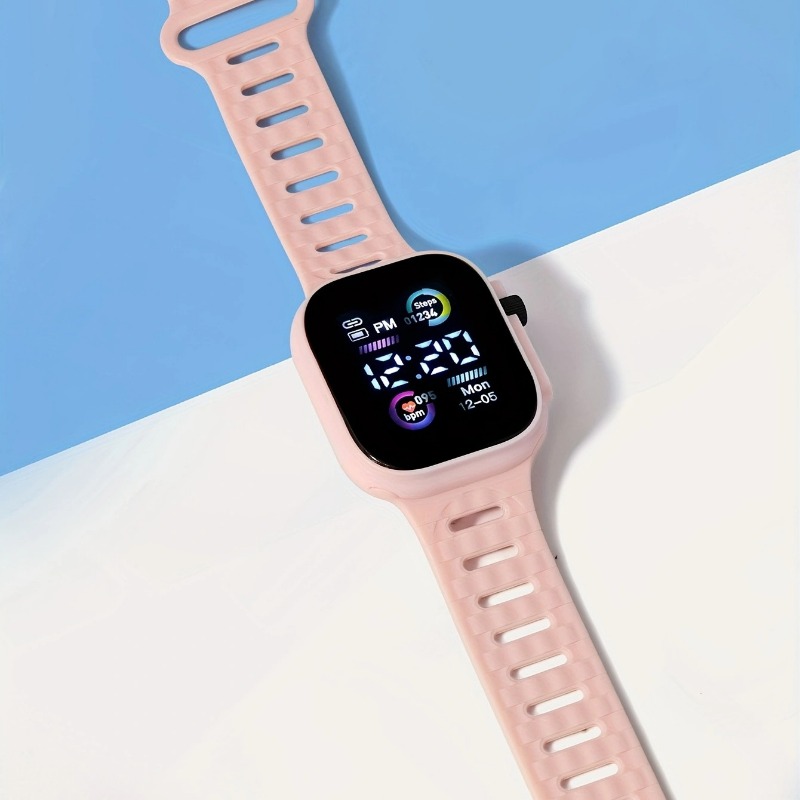 Display led digital crianças relógios esporte meninos meninas luminosa relógio de pulso eletrônico estudantes relógios presentes relojes