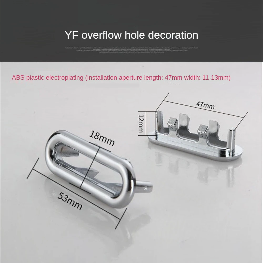 5/1pcs Sink Hole Overflow Cover For Kitchen Bathroom Basin Decoration Tub Drain Cover Sink Wash Basin Round Overflow Ring Plug
