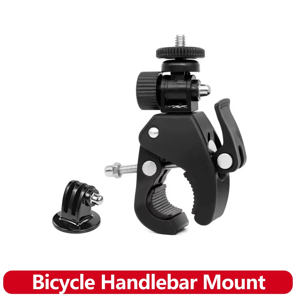 Soporte de trípode para manillar de motocicleta y bicicleta, para GoPro Hero 13 12 11 10 9 insta360 SJCAM SJ4000 AKASO DJI OSMO Action Camera