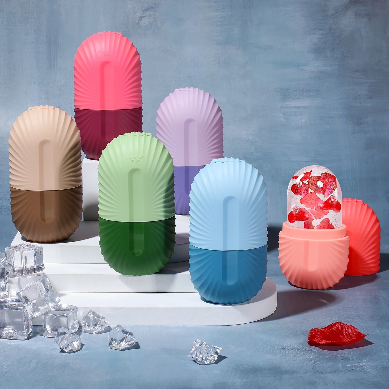 Vassoi per cubetti di ghiaccio in Silicone sollevamento di bellezza massaggiatore per il viso Contouring rullo per gli occhi trattamento facciale riduce lo strumento per la cura della pelle dell'acne