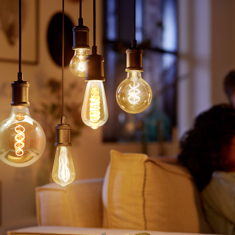 Retro Edison LED-lamp Verlichting E27 220V 4W Vintage Industrie Loft Voor Home Decor G125 Liefde C35 ST64 A60 G80 G95 T185 T45 Gloeilampen