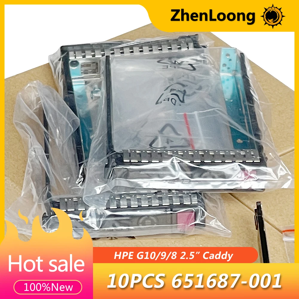 10 unidades 651687 -001 2,5" caddy da bandeja do HDD de SFF SAS SATA para HP G8 Gen8 G9 G10 DL380p 651699   DL360p ML350e ML310e 651699 -001