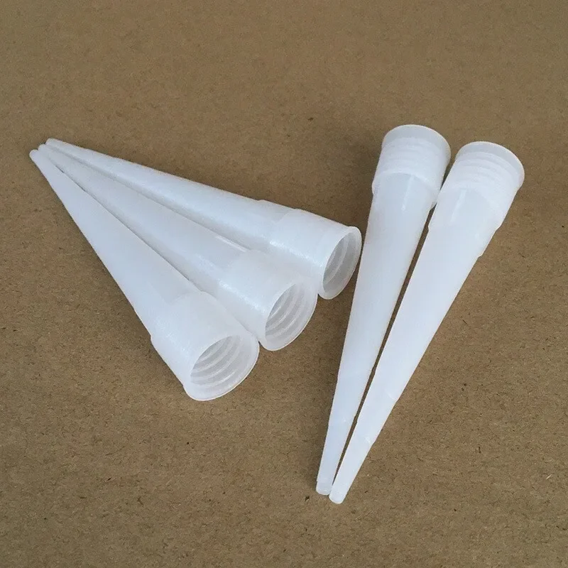 30pcs 유리 노즐 플라스틱 유리 접착제 코킹 건 노즐 실란트 실리콘 코킹 팁 입 캡 홈 건설 도구