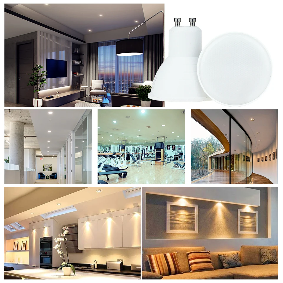 6PCS GU10 Led Bulb Light 220V MR16 Corn Lamp E27 Spot Light LED Bombilla Lampara E14 Bulb Home Lighting 3W 6W 9W 12W led bulb