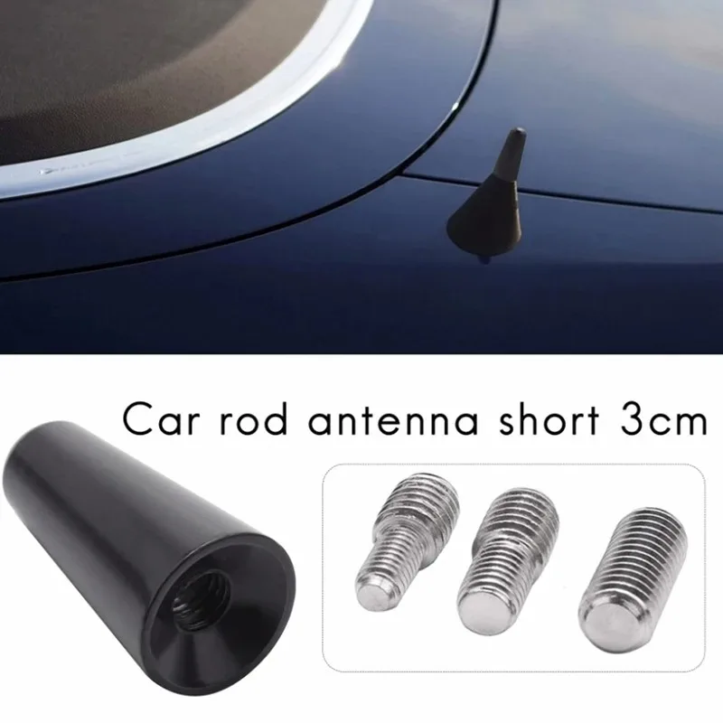Antena 3cm Antena Dachowa Krótka Antena Masztowa Samochodowa Krótki Adapter do Radia DAB TV Cyfrowej Nawigacji Samochodowej
