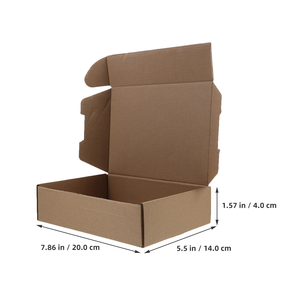 10 Stuks Kraftpapier Verpakkingsdozen Triple Layer Mailing Kartonnen Verzending Containers Kartonnen Gevallen Bruin Mailers BoxMailers
