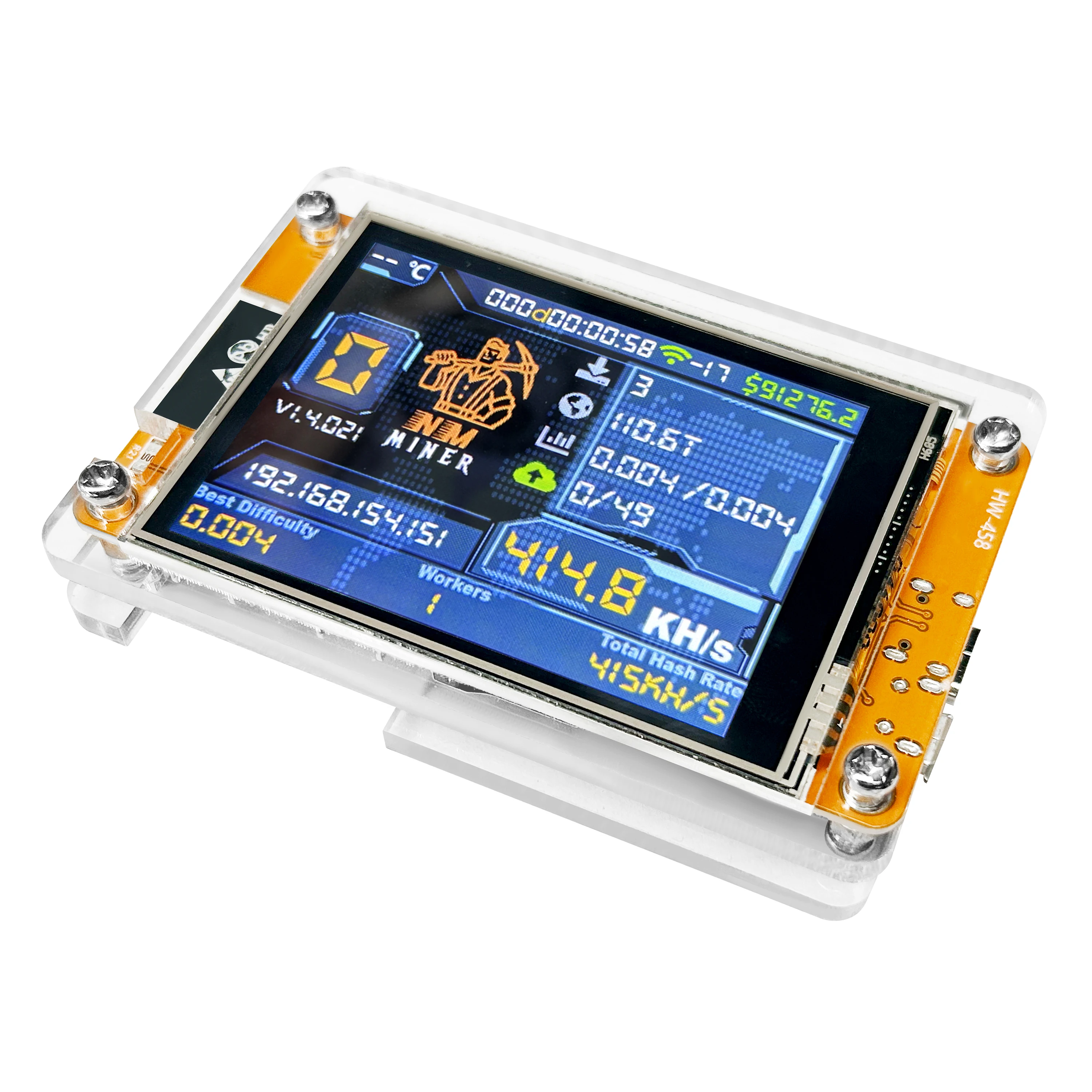 NMMiner ESP32 Series lepszy niż NerdMiner V2 Hashrate 1000KH/s Lucky Miner 2.8 calowy Smart Display BTC Crypto Solo Lottery S3 380KH/s