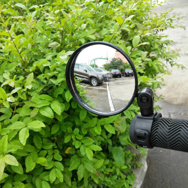 Espejo retrovisor auxiliar giratorio ajustable para bicicleta, montaje en manillar, accesorios para espejos retrovisores convexos de gran angular, 2 uds.