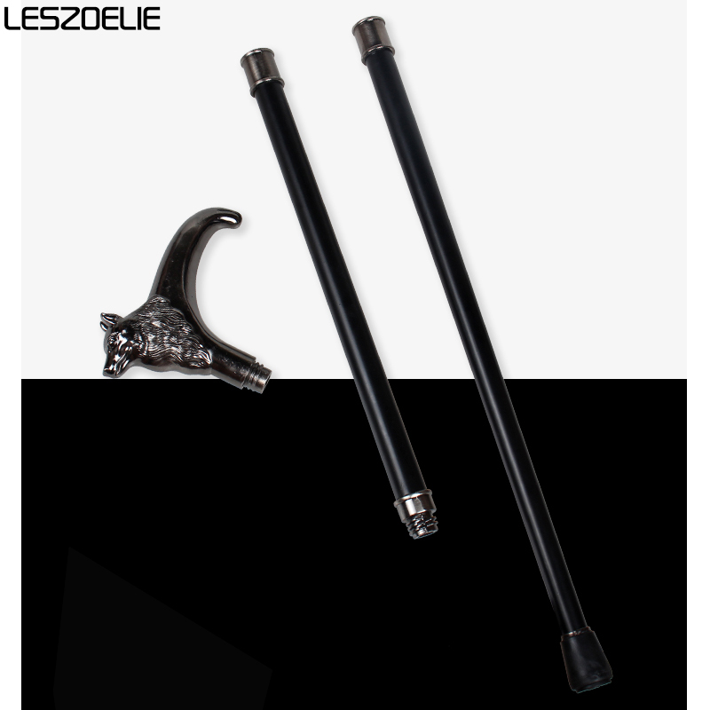 หมาป่าหัวหรูหราเดิน Stick Canes ผู้ชาย 2025 แฟชั่นตกแต่งเดิน Stick ผู้หญิงแฟชั่น Cane VINTAGE Walking Cane STICK