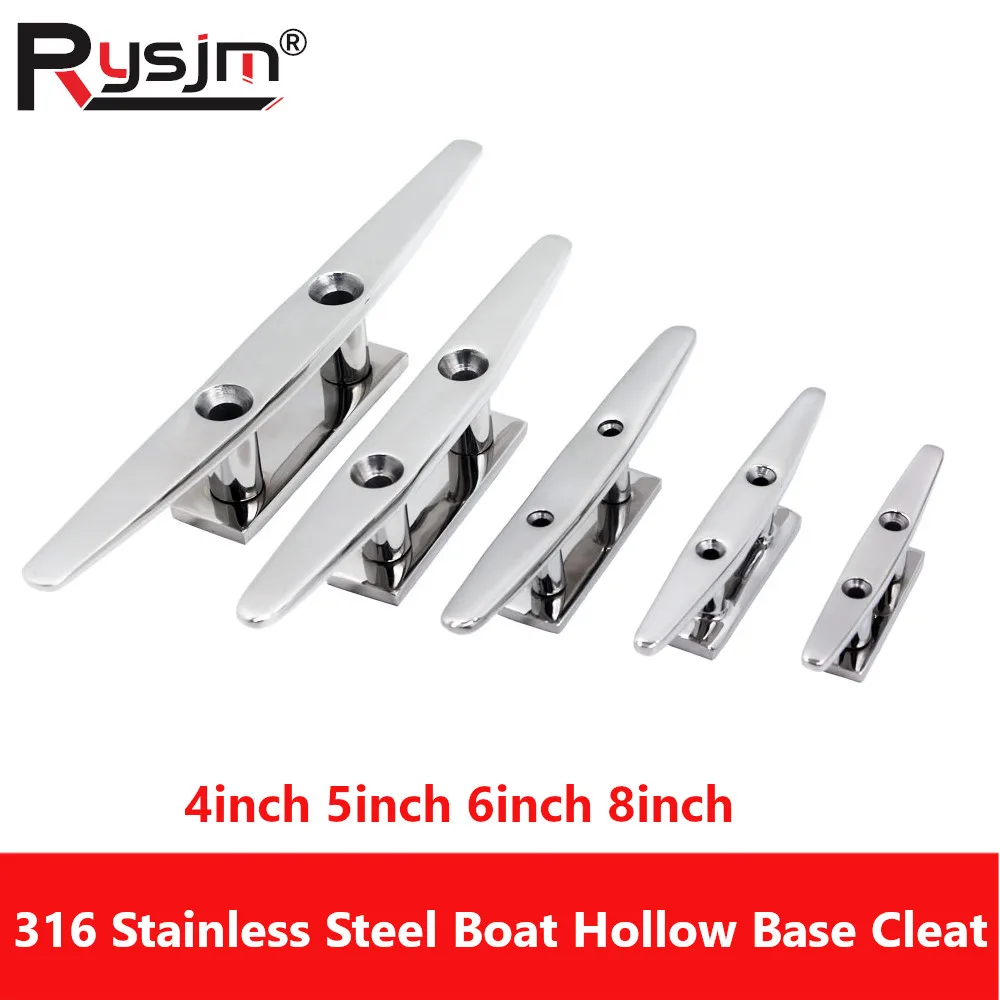 Klucz kotwiczny polerowany ze stali nierdzewnej 316, 4", 5", 6", 8" cali, okucia żeglarskie, klucze do łodzi, do mocowania lin na pokładzie łodzi, jachtu