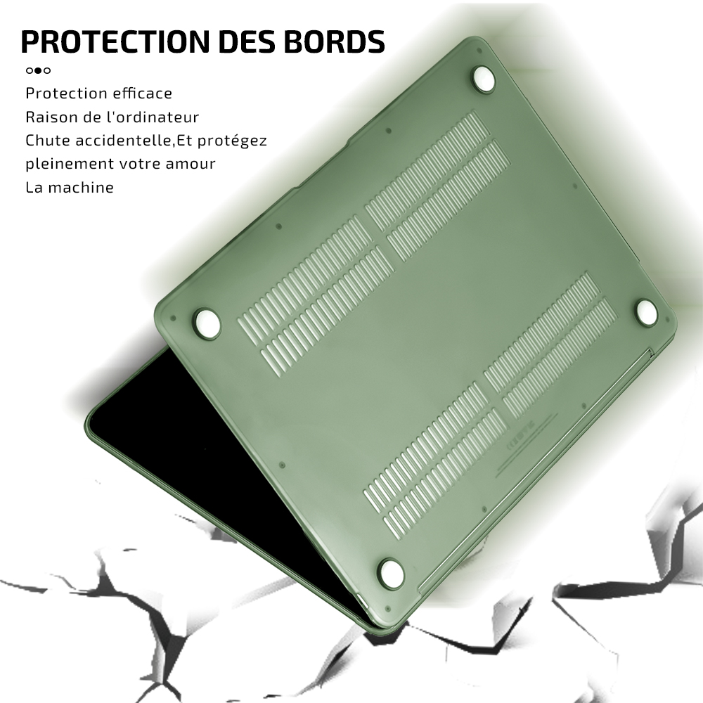 Étui pour ordinateur portable pour Macbook Air 13 A2337 2020 A2338 M1 Puce Pro 13 2022 M2 D'air 13.6 12 11 15 pour Macbook Pro 14 cas 2021 Pro 16